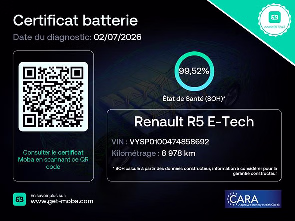 RENAULT 5 E-Tech Electrique 120ch Techno autonomie urbaine - Vue 3